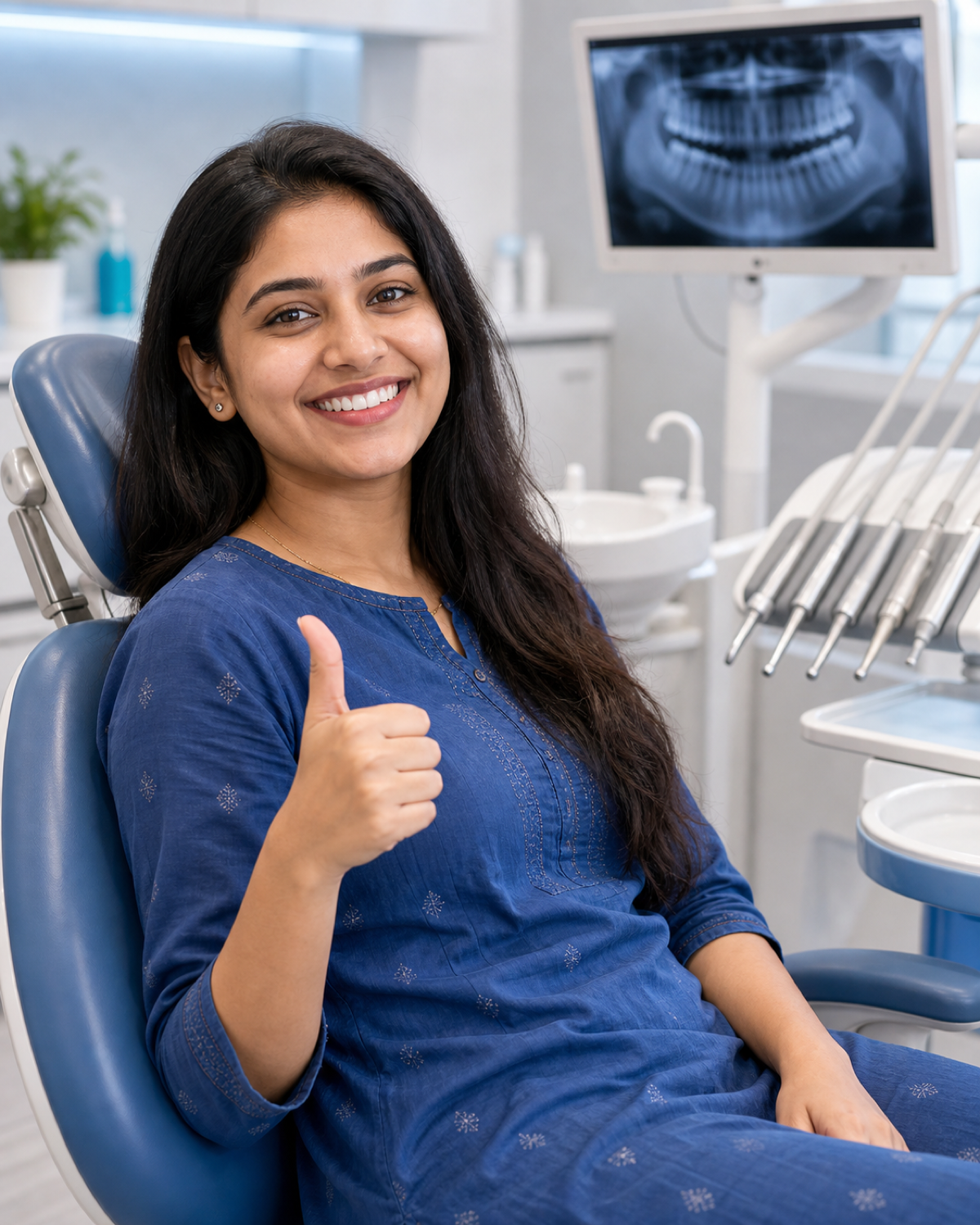 Happy patient at DPAK Dental Salon